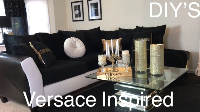 Decorating with Black White and Gold, Living room Tour