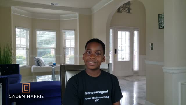 Genius is Common - Caden Harris, is an award-winning 11-yr-old CEO, Author, Speaker, money teacher.
